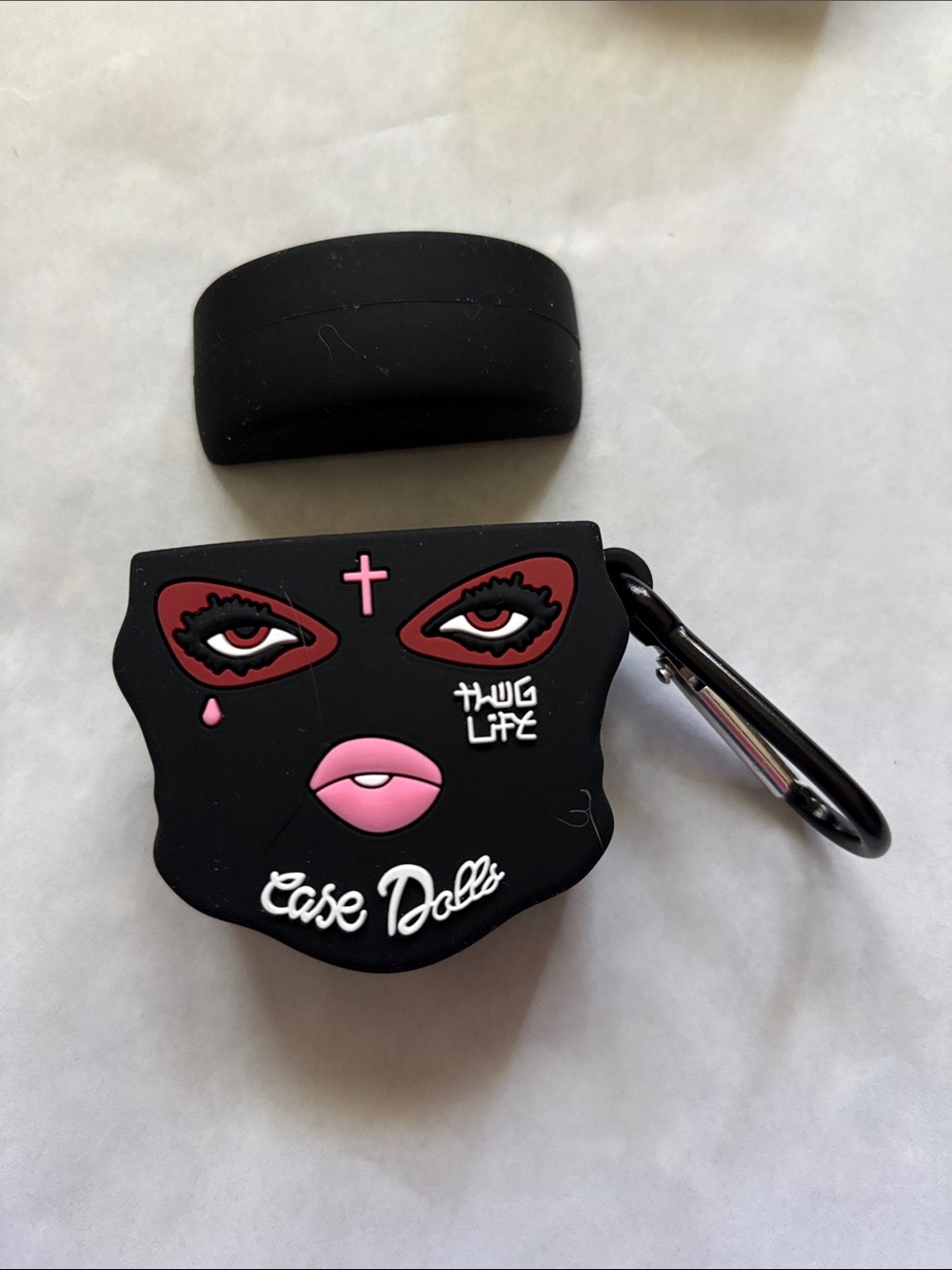 Women face tattoo thug life AirPods case gen 1,2 Case Dolls new